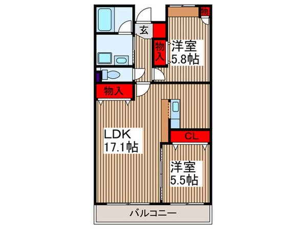 ロイヤルヒルズ中浦和の物件間取画像